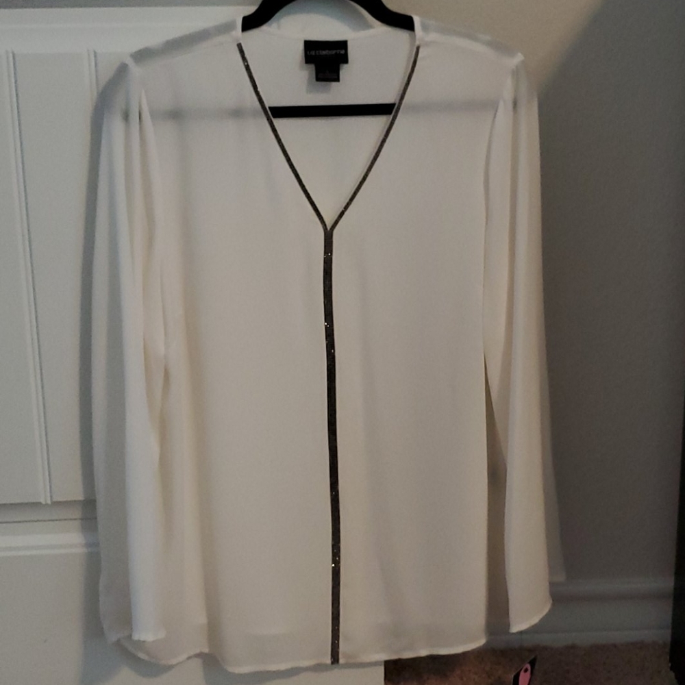 Polyester casual long sleeve top